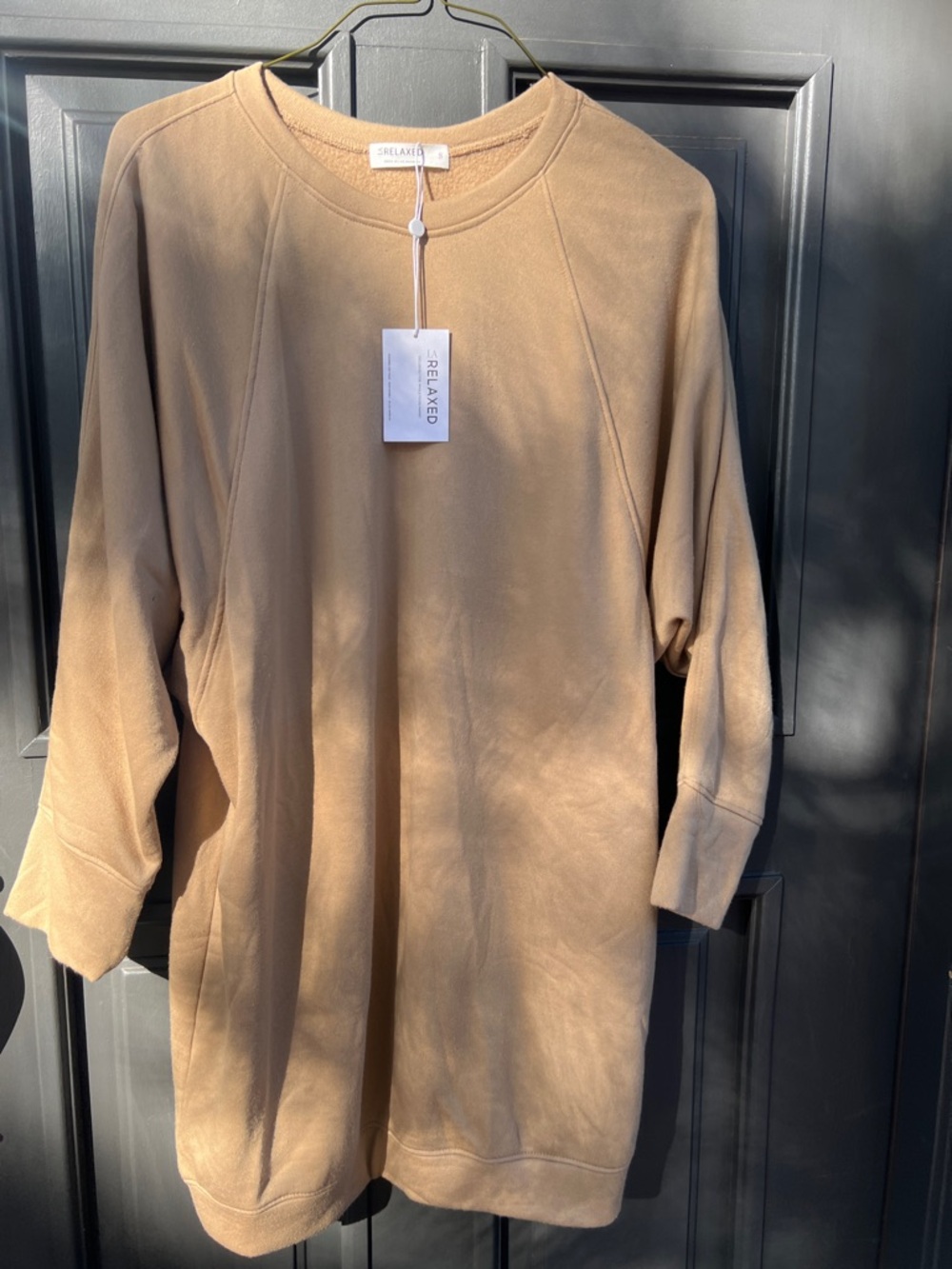 LA Relaxed Women's Favorite Camel Sweatshirt Dress